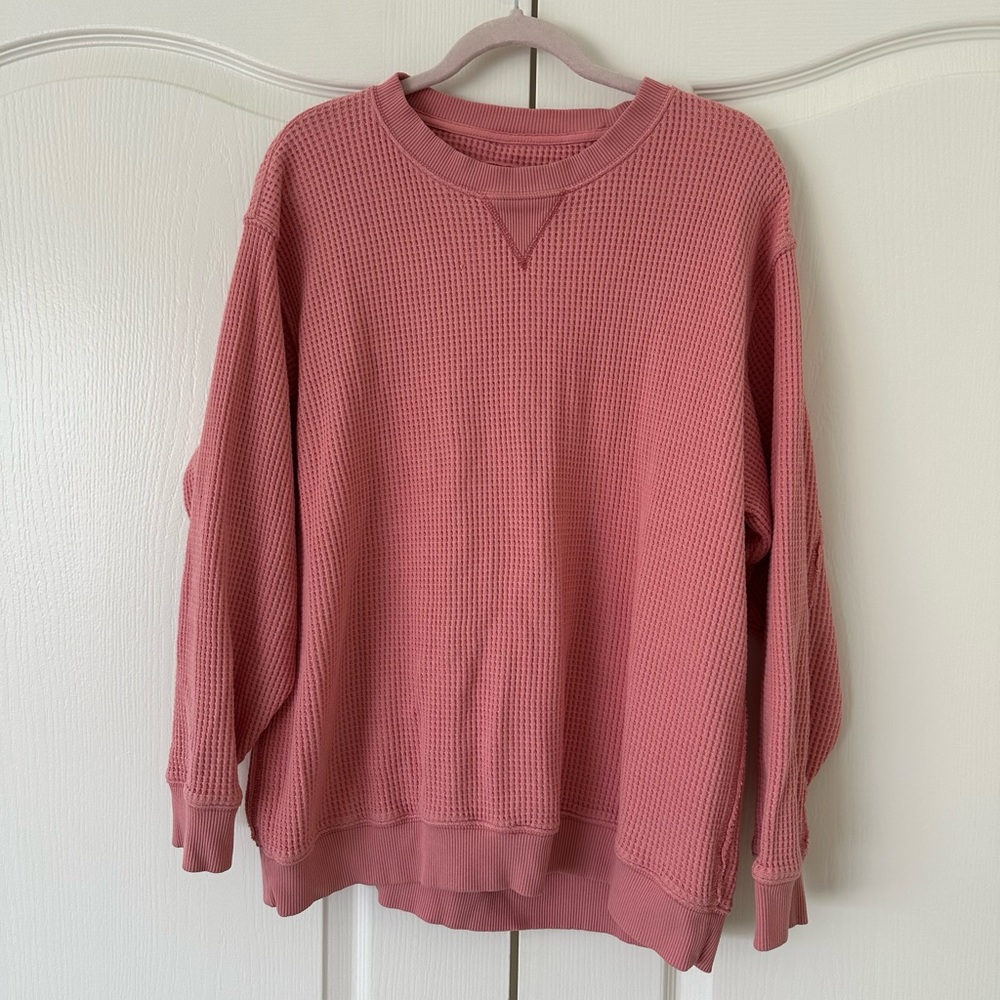 aerie waffle knit top